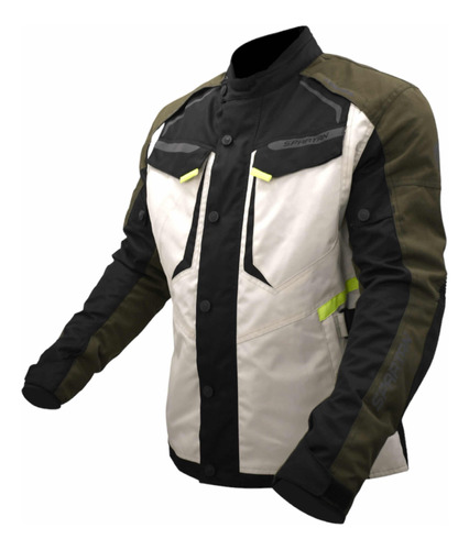 Chaqueta Spartan Tourmalet Blanca Para Moto