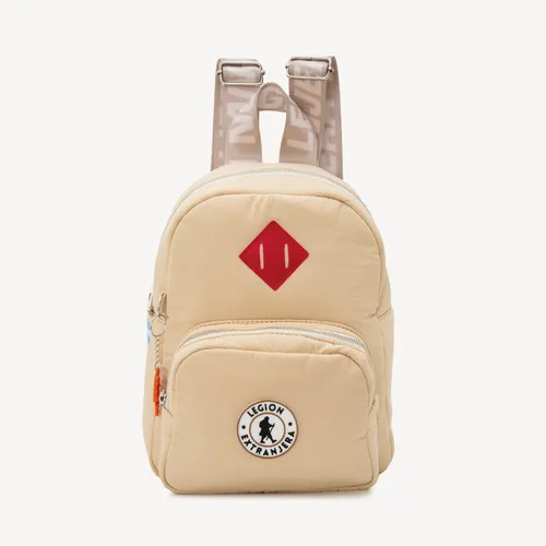 Mochila Alison Cadenas Crink Beige Legion Extranjera