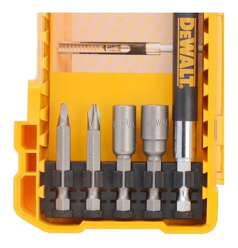 Kit De Pontas 29 Peças Parafusar Bits Soquetes Dewalt Dw2162