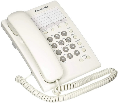 Imagen 2 de 2 de Telefono Alambrico Panasonic Kx-ts550me Analogico Color Blanco