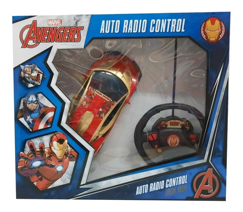 Auto Radio Control Volante Avengers Marvel Dc Batman Luz Mca