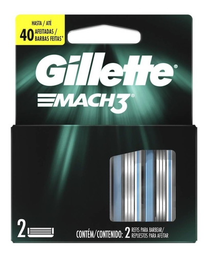 Cartuchos Para Afeitar Gillette Mach3 2 Pzas