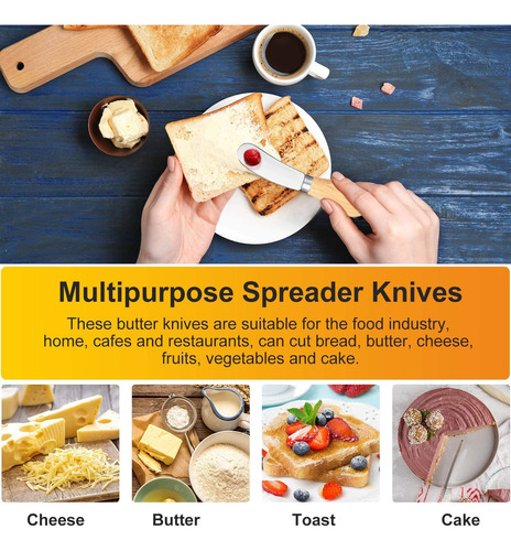 Ihomeset Esparcidores De Mantequilla De Queso Con Mango De M