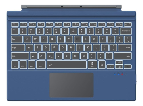 Funda Microsoft Surface Pro 7 Compatible, Teclado Inalámbric