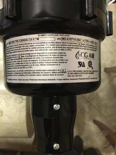 Blower Soplador Calentador Jacuzzi Piscina Mo-300-750-120/60