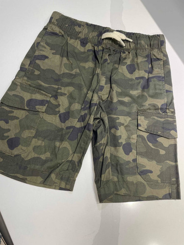 Short Gabard Niño Import Talle 8 Old Navy Camuflado Divino