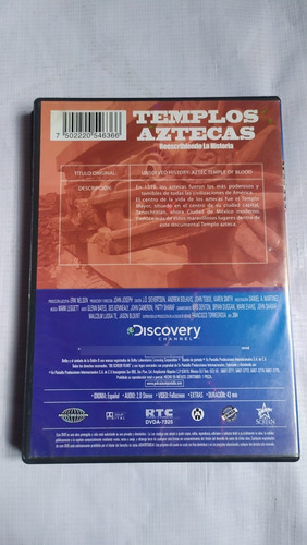 Templos Aztecas Documental Película Dvd Original Discovery (Usado)