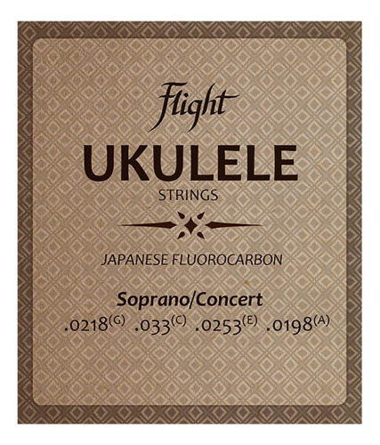 Cuerdas Para Ukelele Tamaño Tenor .253-.218 Flight Fust-100