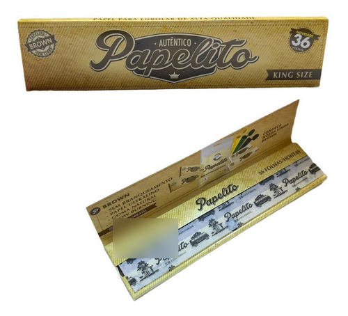 Seda Papelito Brown King Size Com 1 Livreto