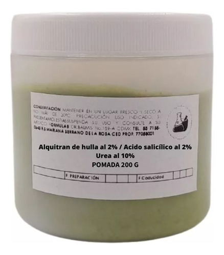 Pomada Alquitran De Hulla / Acido Salicílico / Urea 200g