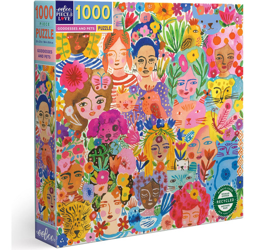 Eeboo Piece And Love Goddesses & Pets, 1000 Unidades Cuadrad