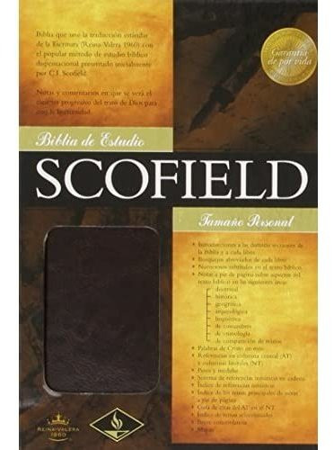 Rvr 1960 Biblia De Estudio Scofield Tamano Personal, Chocola