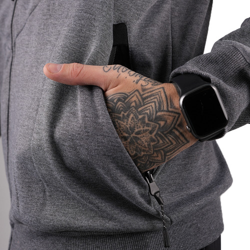 Campera Hombre Brandteam 29117589-gris Melange Jj Deportes