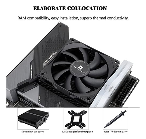 Thermalright Axp90 X47 Black Low Profile Cpu Cooler, With