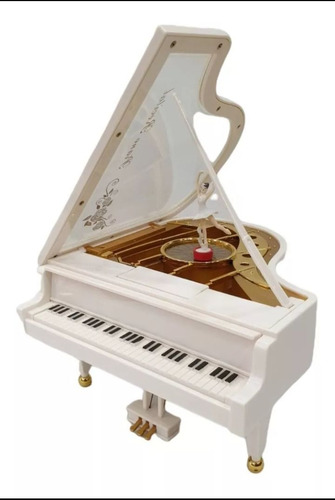 Caja Musical Piano A Cuerda Con Bailarina  Medida 15 X 13