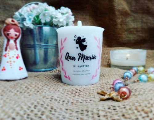 Imagen 4 de 10 de Velas De Bautizos Para Recuerdos