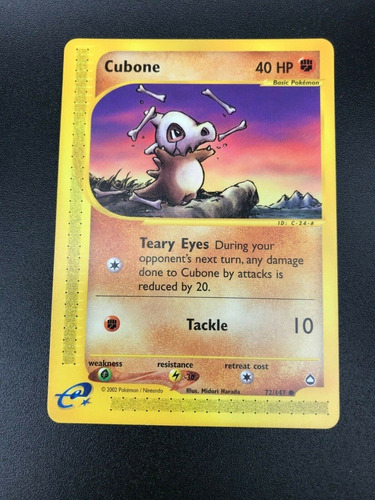 Pokemon Tcg Cubone - 72/147 - Common