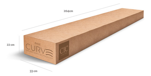 Cama Europea Curve Balance 2p New Torino Choc S/t