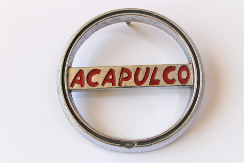 Emblema Acapulco Plymouth Auto Clasico Original Metal