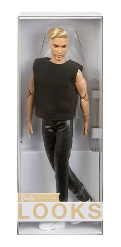 Imagem 5 de 12 de Barbie Signature Ken Looks Loiro Colecionável - Mattel Ms