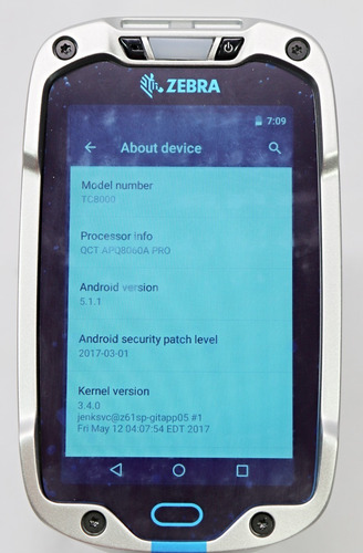 Zebra Tc8000 (tc80no-2000k210in) Scanner