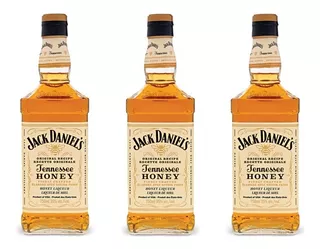Pack 3 Unidades Whisky Jack Daniels Honey 750ml Original