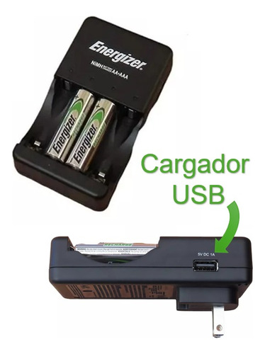 Energizer Recharge Cargador Y Pilas Recargables Aa Y Aaa