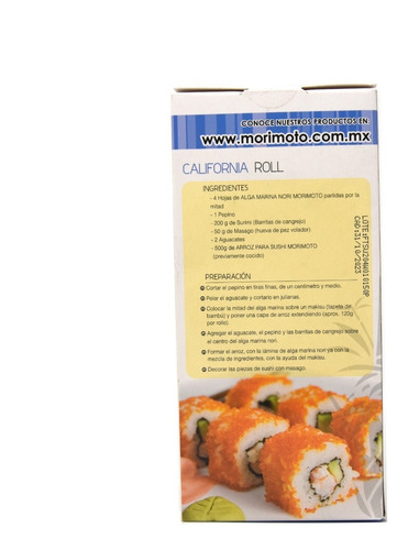 Imagen 4 de 6 de Arroz Japonés Grano Medio Para Preparar Sushi Morimoto 500g