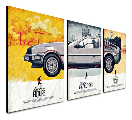Cuadros Decorativos - Tríptico Back To The Future- Posters