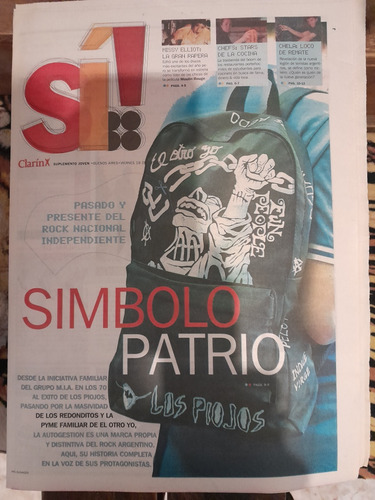 Suplemento Si Clarin Sumo Los Piojos 19 10 2001 (Usado)