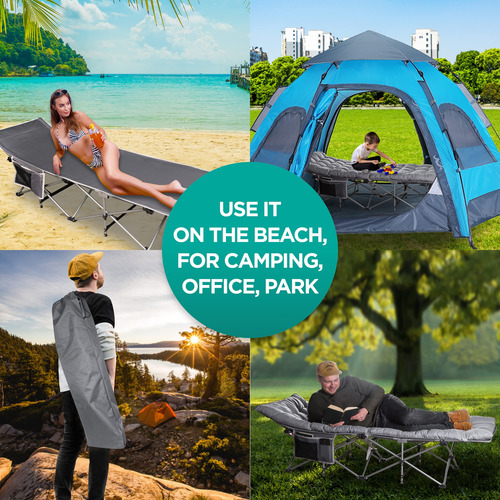 Colchones Para Cunas De Camping Zonetech, Color Gris, De Pri