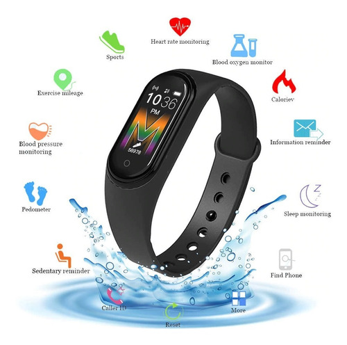 Mi Band M5 5 Pulsera Smart Reloj Inteligente Fit Oximetro