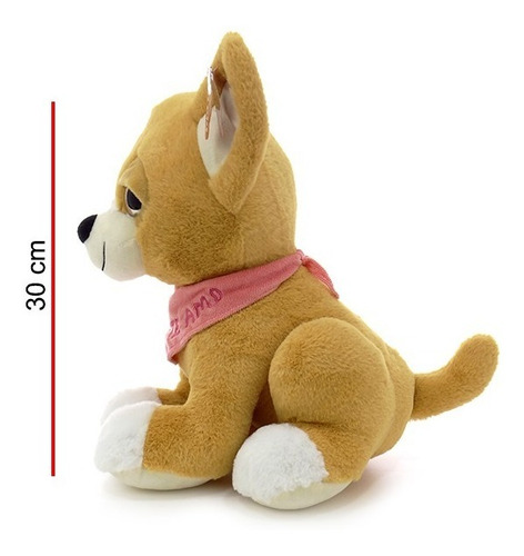 Peluche Perro Sentado Con Pañuelo 30cm Phi Phi Toys