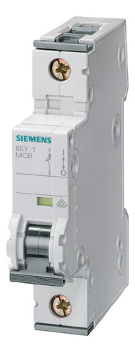 Interruptor Automático 1x6 Curva C 10 Ka 5sy5106-7 Siemens