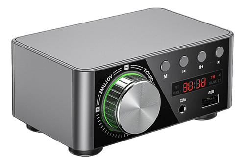 Reproductor De Amplificadores De Sonido Sliver Usb Audio Bt5