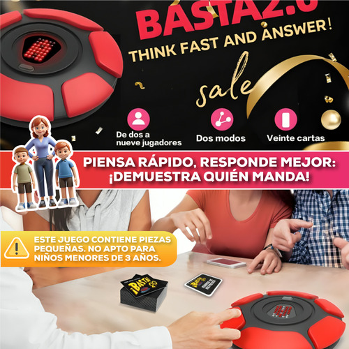 Juego Mesa Basta Agilidad Mental Formar Palabras Profesional