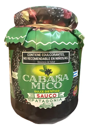 Mermelada Dietética De Sauco 380g Cabana Mico Frasco