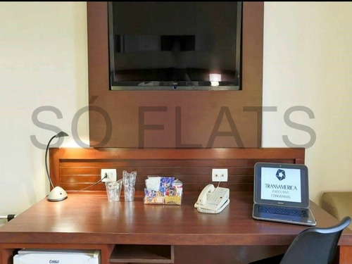 Imagem 7 de 15 de Flat Disponível Para Venda No Transamérica Executive Congonhas, Com 1 Dormitório, 23 M² E 1 Vaga - Sf36987