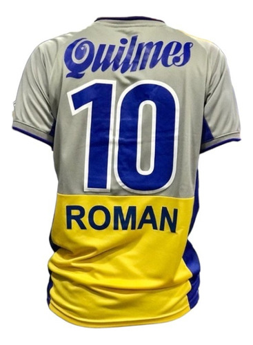 Camiseta Retro Boca Jrs Román #10 Gris 2001 Calidad Premium