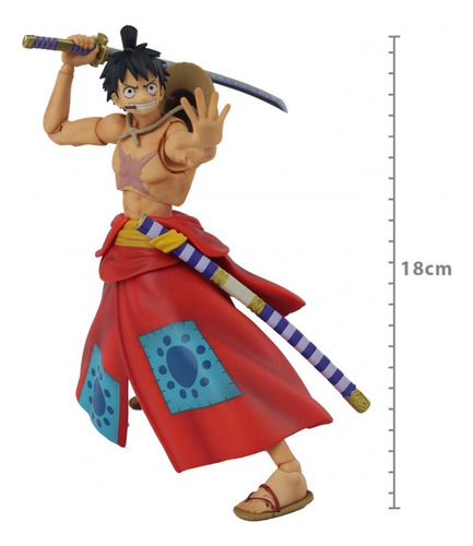 Boneco de ação Megahouse de PVC Luffy Taro One Piece