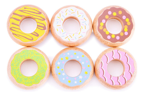 New Classic Toys  Wooden Pretend Play Kids Donuts Set Cooki.