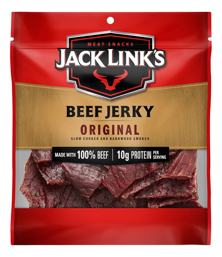 Jack Link's - Carne Vacuna Seca Sabor Original, 2.85 Onzas,