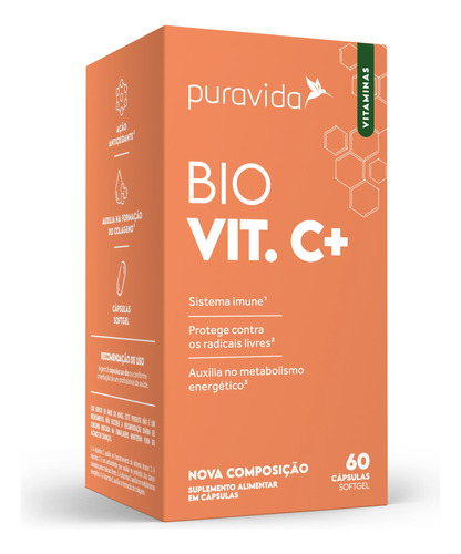 Vitamina C Lipossomal (60 Capsulas) Puravida