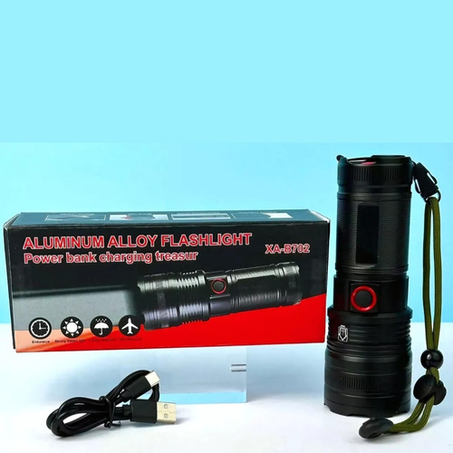 Linterna Táctica De Mano 2.000 Lm Largo Alcance Con Zoom