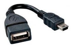 Cable Otg Usb 2.0 Hembra A Mini Usb Macho 0.12mts Eurocase