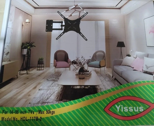 Soporte Tv Con Brazo De Acero 180o 32 A 55 Pulgadas Color Ne