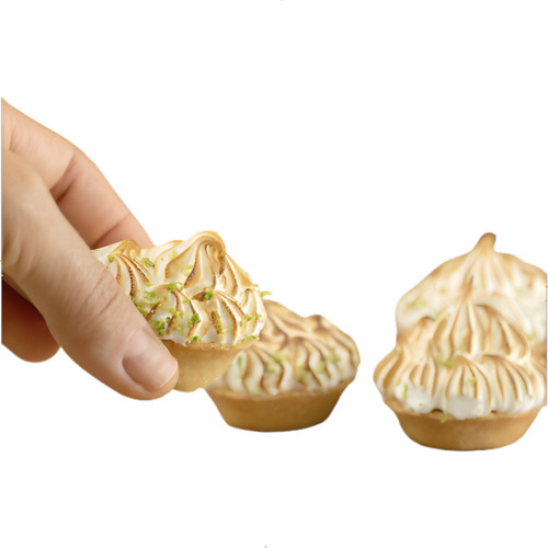 Doce de base massa pronta para torta doce redonda 3cm caraveli com embaglagem pronta para rechear tortinha tartelete agilidade padronização doce Caraveli em bandeja 8 g 17 un pacote x 3