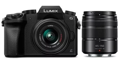 Panasonic Lumix G7 Kit 14-42mm + 45-150mm Lentes * Usd950