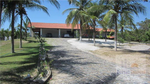 Baixou Preço!!! Lindo Sítio Com 3 Casas E Piscina No Cumbuco, Área Total De 78.307m² - Ch0001