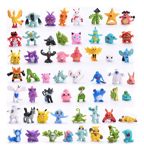 Kit 24 Pokemon 2-3cm Juego Niños Muñecos